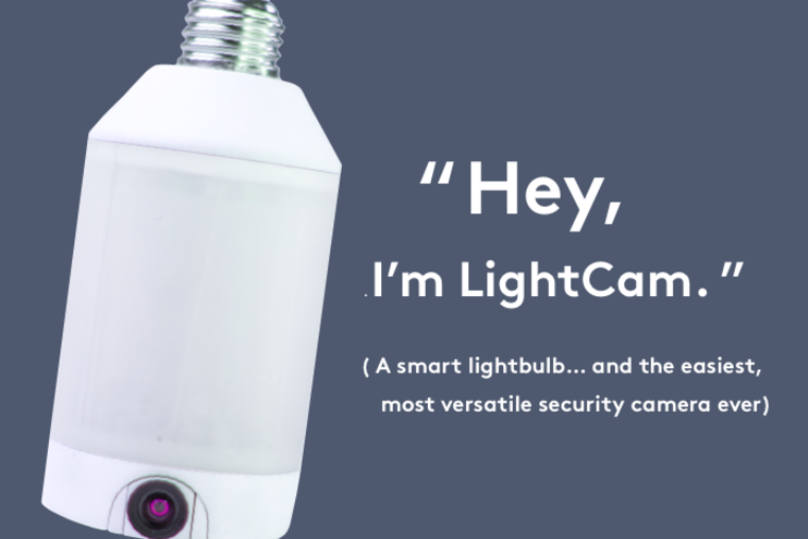 Ligtcam - это умная лампочка, которая также является камерой безопасности